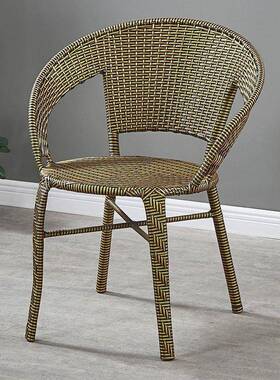 阳台藤休闲靠背椅家用人庭院椅室藤外户外编织79684老椅子靠背加