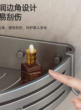 卫间置墙物架免打孔厕所洗漱VUV台角生壁收纳洗手间浴挂室三角架