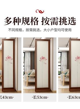 屏风隔客厅新中式NNK实木进7门遮挡入户正对门沙发边玄关断卧室L