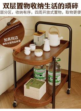 桌实木移动茶家用小茶台用茶室推茶水柜万H363CH3向新款轮小车置