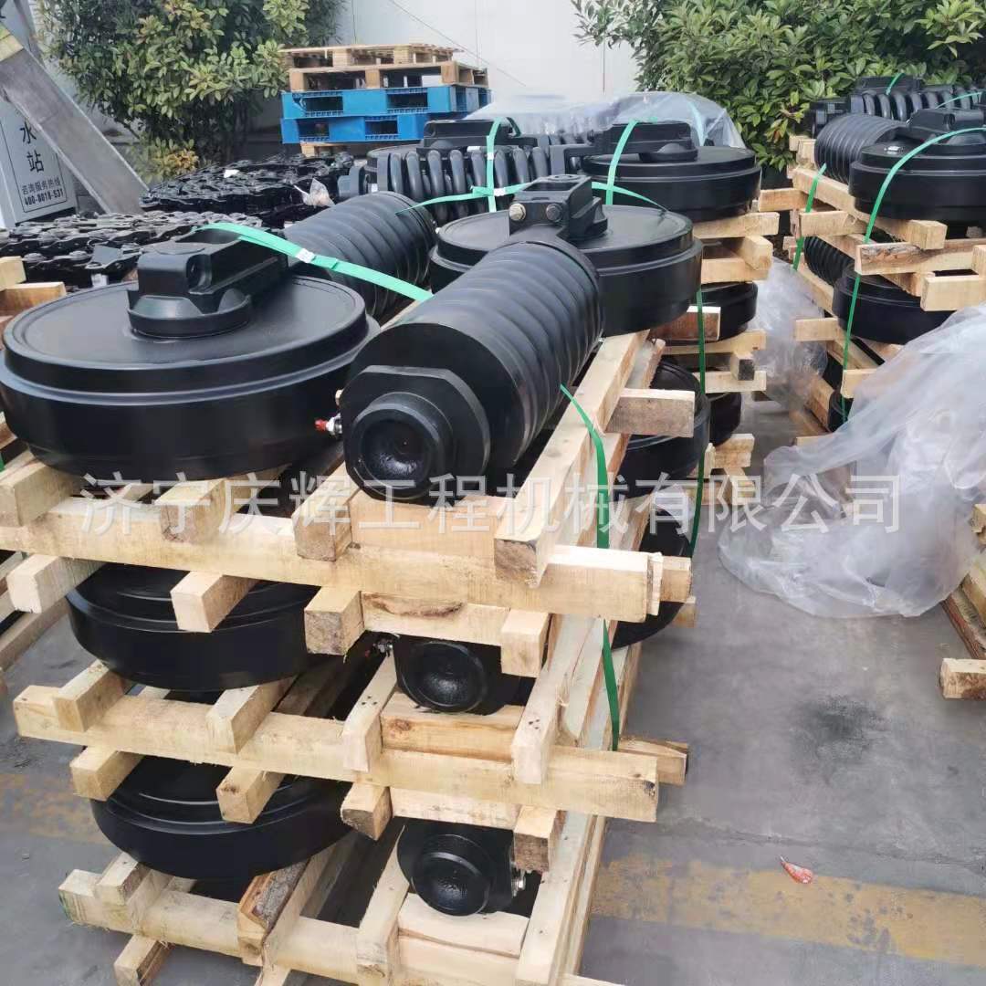 DX350LC挖掘机涨紧油缸引导轮总成 支重轮 钩机DX380LC履带板总成