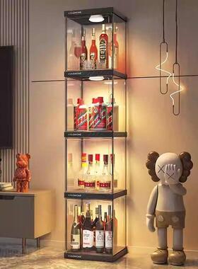 酒柜物架家用OWP置宿舍红酒柜办室迷你展公示架吧透台小型明收纳