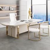 轻奢岩803板桌办公学习岩板电抽脑桌带屉现家用代小户型书房书写