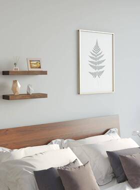 实木一字板置物板视墙搁板书SLA架实木墙面搁板卧电室客厅壁壁隔