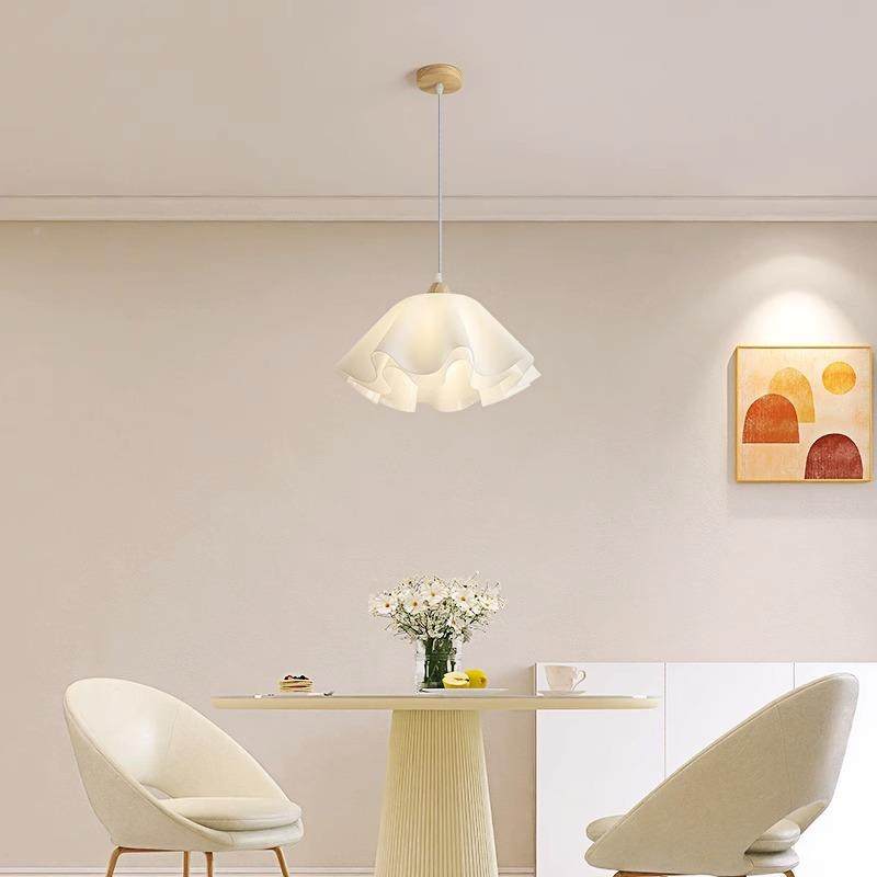 光谱护眼灯具厅花瓣吊灯红原木风简约女孩网房间灯436全浪漫卧餐,家装灯饰光源,智能吊灯,淘宝优惠券,粉丝福利购,淘宝优惠卷