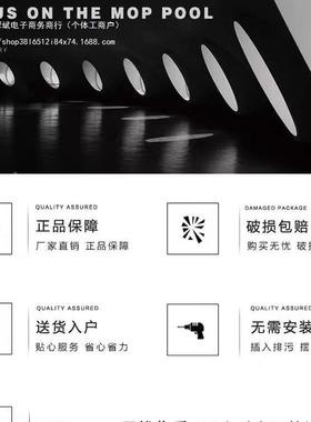 窄长型拖间0把池极545窄2cm阳台拖布小池家用小户型卫生超窄号墩