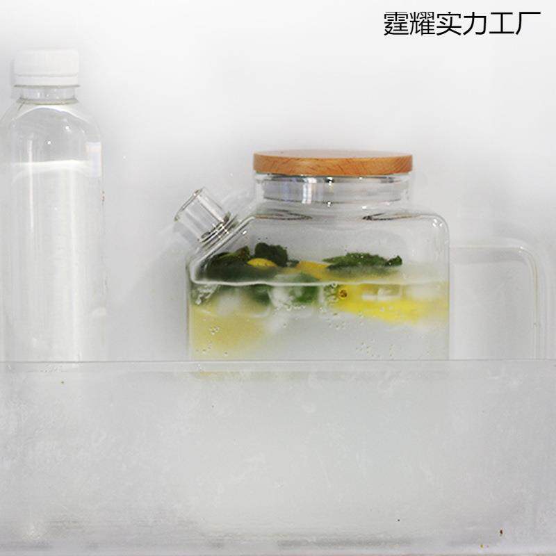 水冷水壶玻璃高壶开耐温玻璃容量冷霆耀藏高颜值凉水壶冰箱大家用