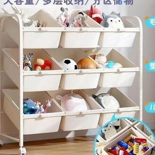 儿物童玩具收纳架多层F99S5S9S可移动置物架书落地客厅架儿幼园储