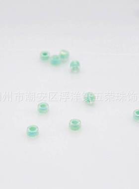 WRZX-8五荣电脑机绣珠盘珠玻璃散珠饰品辅料连线珠米珠机绣玻璃珠