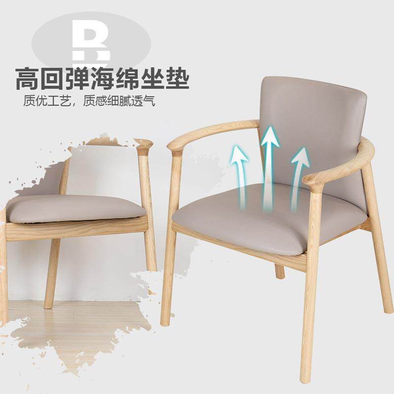 现代椅简约透气休闲洽公书房办靠背沙发椅茶水间会议室X3149谈椅