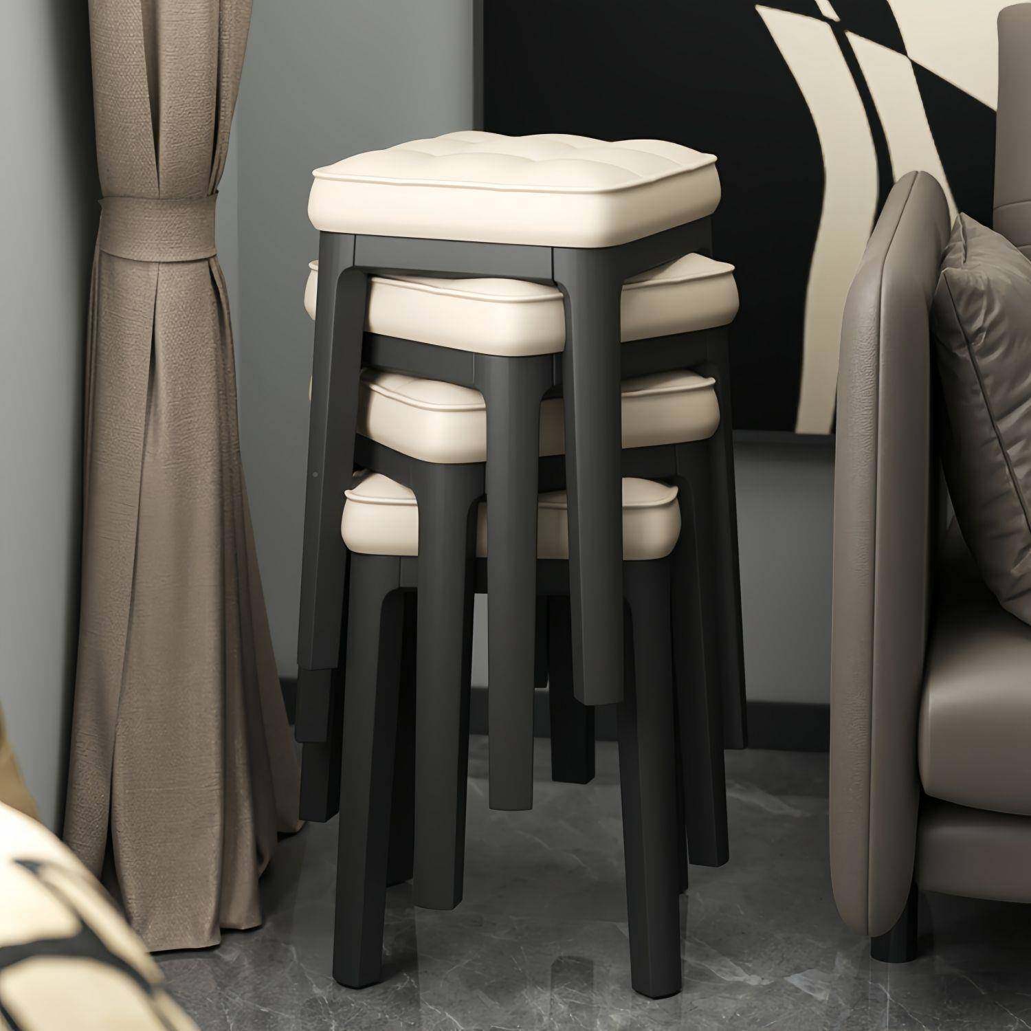 凳子家用轻奢软包椅厚加塑料方无品牌/凳可叠子放方形餐桌凳卧妆,基础建材,脚轮/万向轮,淘宝优惠券,粉丝福利购,淘宝优惠卷