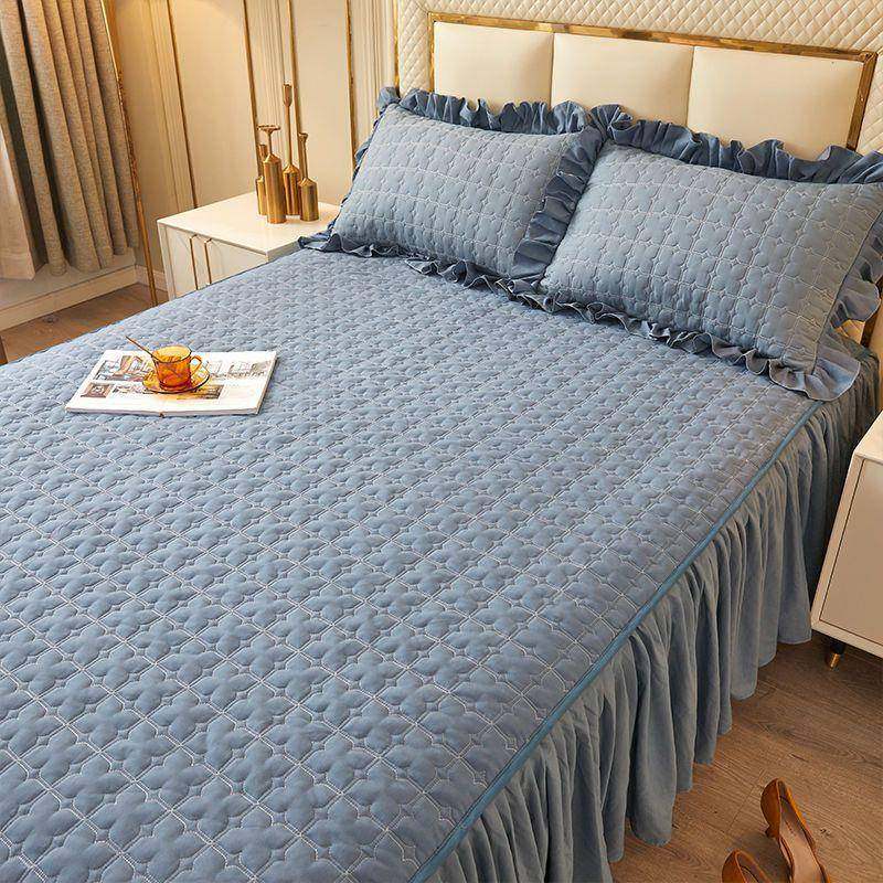 床裙cp#39156床笠加厚滑床单季件床夹棉两用防四通床垫罩罩保护套,床上用品,床裙,淘宝优惠券,粉丝福利购,淘宝优惠卷