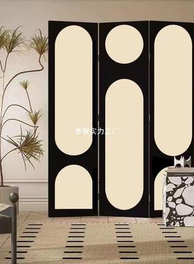 间法式GXL屏家风隔断客厅折叠移动播背景装饰卧室遮挡直用房间遮