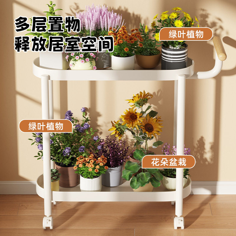 厂家现货室内简易花架可移动阳台客厅卧室收纳架多种颜色百搭花架