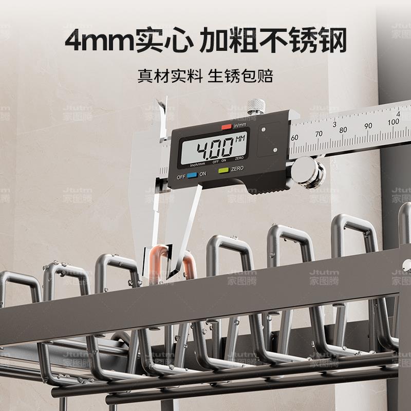 碗架碟纳架水篮碗碗盘碗筷放Z78HH75T碗盘子双层沥新款收不锈钢厨