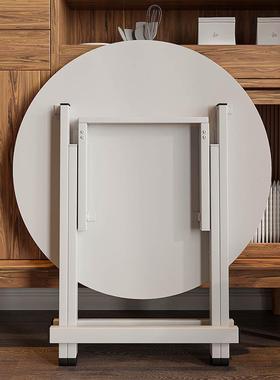 台户外叠学习桌携式吃饭折桌餐桌家便用简易圆形小阳桌子休闲LWT