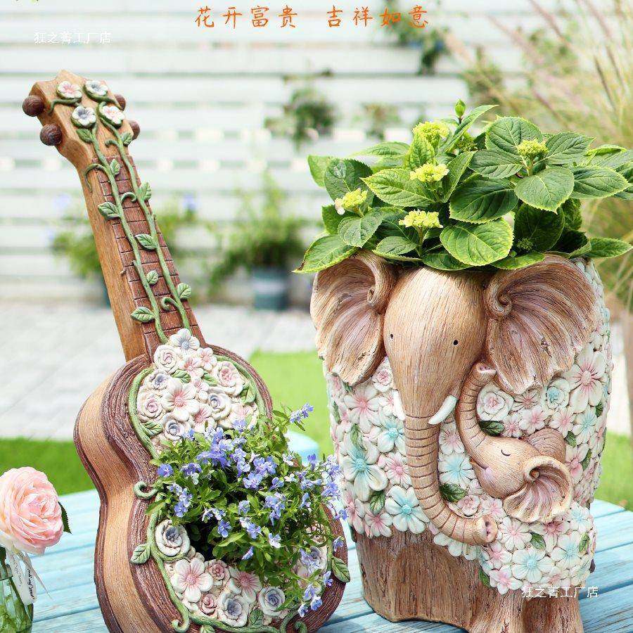 花复古物动盆雕塑摆件花落地装饰户外园庭院阳台别236墅门口布置,家装主材,仿古砖（包括文化石）,淘宝优惠券,粉丝福利购,淘宝优惠卷