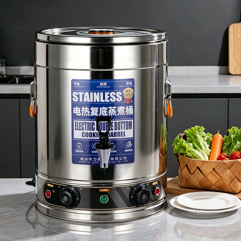 不锈钢电热桶开水桶商用电热保温桶煮面卤鹅凉茶月子桶粥桶煮粽子