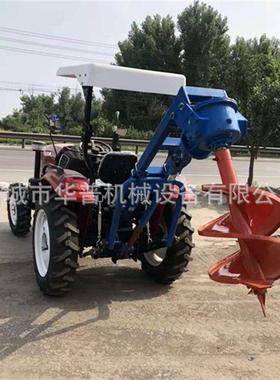 电线杆钻洞机拖拉机带植树螺挖坑机钻种机挖树坑机旋打ANF树洞机