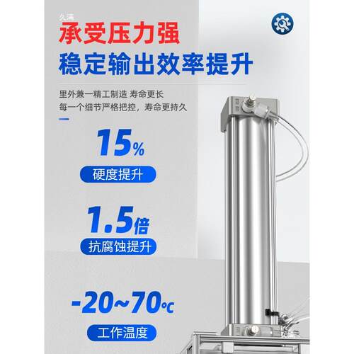 SC长行程标准缓冲气大推960缸力配件大全气动推伸薄缩杆杆型活塞