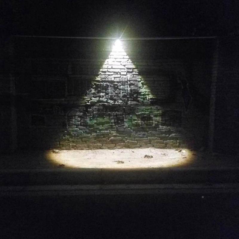 聚光户外防水洗墙LED壁灯过外B1010墙用走5廊阳台道店铺圆形高亮1