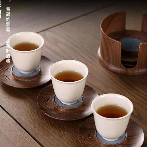 吸家水茶杯茶23698摆托隔热垫用功夫茶具茶杯托茶台件茶道垫配件