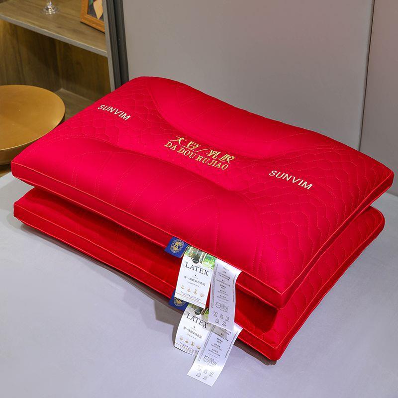 新款大婚庆枕枕顺威家纺芯结庆婚婚礼头喜枕红头一对成人单人护颈