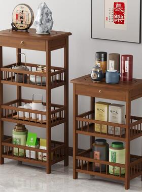 架子置11624物架实新中茶式客小型茶叶博古木架茶室厅茶具架茶叶
