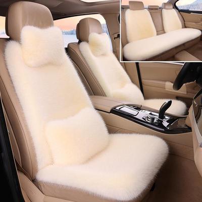 款8064厂新全车汽车座椅坐工垫仿狐狸毛绒冬季保暖座套椅坐垫