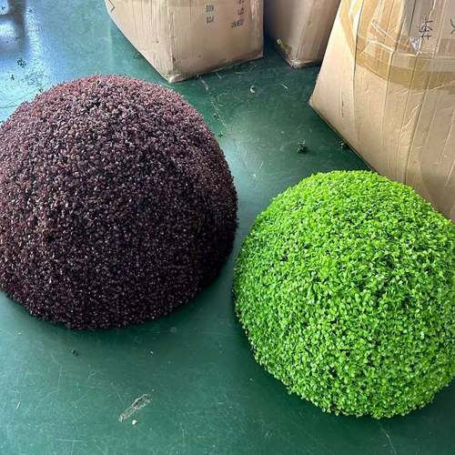 户外井盖店遮挡装饰品空心61717草大球仿真球绿米兰草球植草球酒