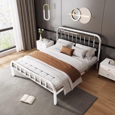 特厚34不见描述锈钢床双单人床加粗钢床架钢床1艺.2米1.8米钢铁艺