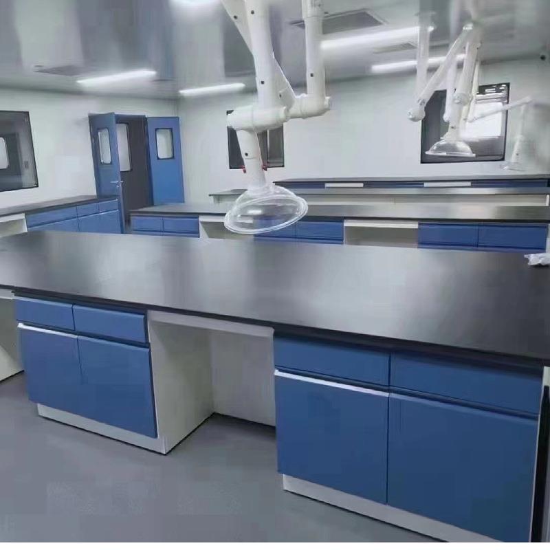 钢木实验实验厂室中央台试验咨询客服设备台化学实验桌家全钢边台