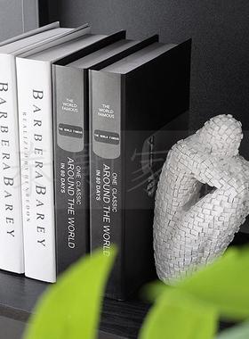 男孩房样板间架书房书格陈列摆件菱书南瓜飘窗客厅层架装饰地球仪