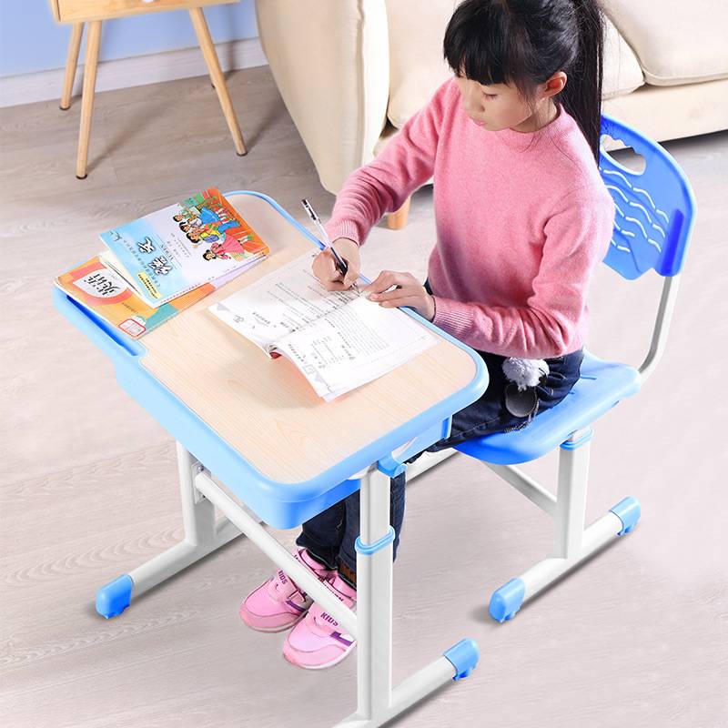家用儿童学习桌 学生书桌儿童课桌凳中小学学生课桌椅可升降课桌