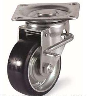 活500T3--41-UE3寸铁芯紫红色导电轮动安装高度1005003-1-TMM脚轮