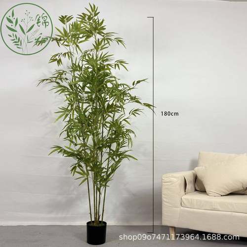 拆款仿真竹子卸装饰88888装隔断屏风密塑料竹子室内仿真细水竹加