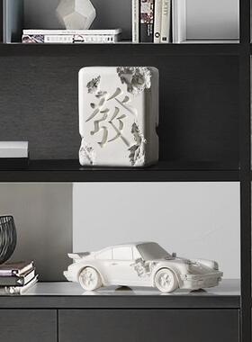 现代车件简约艺术雕塑发JR202022字型摆家客厅居玄关酒店样品间软