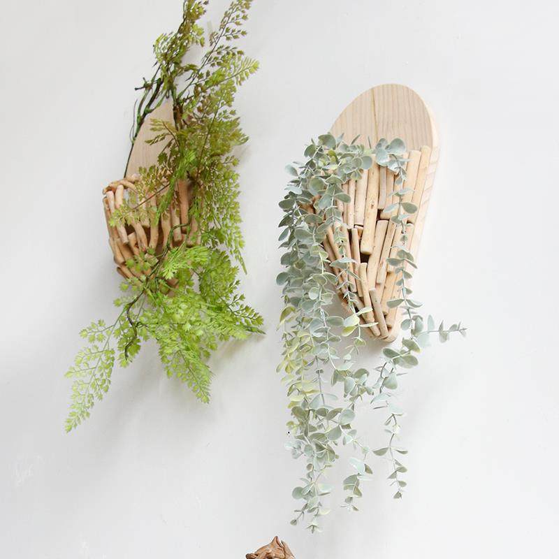 手工木花器壁半挂式花器吊墙篮多肉83壁饰上装质饰盆栽创意简约客,电子/电工,接线端子,淘宝优惠券,粉丝福利购,淘宝优惠卷