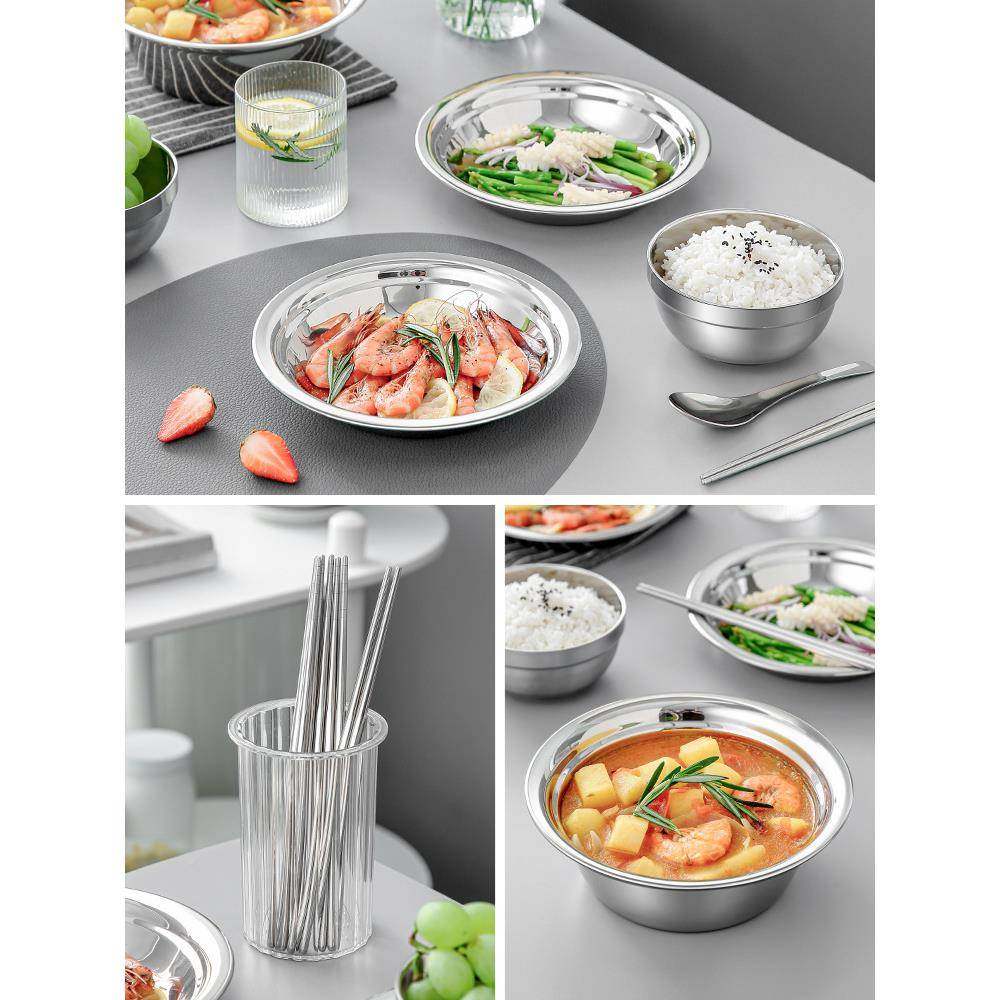 不钢餐具碗M6QQ4R7W盘锈套装厨房碗碟盘子防摔碗筷汤盆组勺合户外,餐饮具,碗,淘宝优惠券,粉丝福利购,淘宝优惠卷