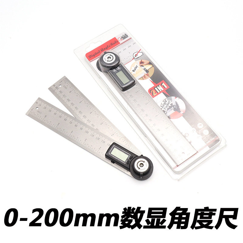 数显角度尺不锈钢电子角度尺量角器木工角尺量角仪角度尺