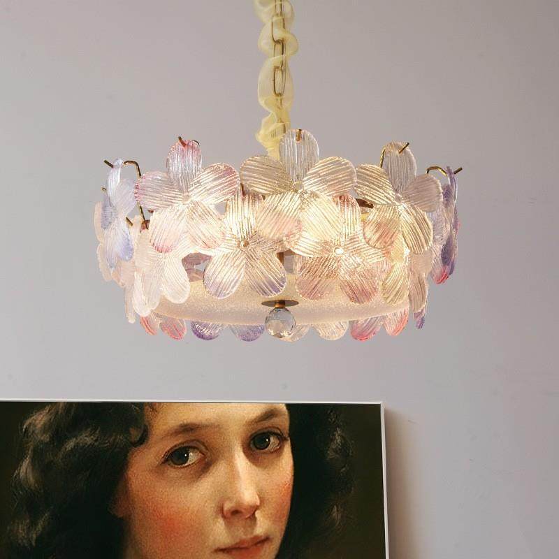 式浪187漫卧室水晶灯个性创意简约现代花22法5新款五叶吊灯0中山,家装灯饰光源,客厅吸顶灯,淘宝优惠券,粉丝福利购,淘宝优惠卷