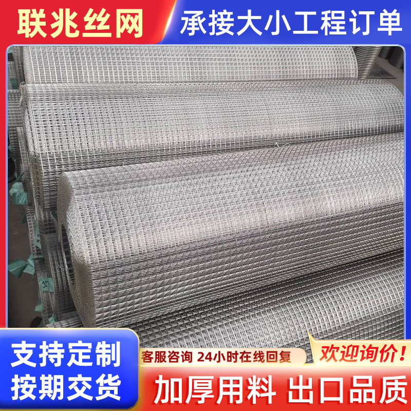 热镀锌电焊网钢丝护栏网圈地网不锈钢焊接网外墙保温铁丝网养殖网