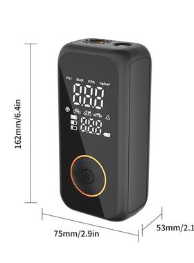 双屏数显便携汽车式轮RXZ胎气泵户外打急手持无线充电车载应充气