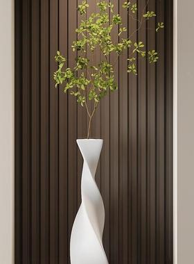 意式77225244花瓶细长竖高摆件花客厅入户玄电视关柜装轻饰软品奢