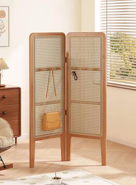 ?折叠矮屏风隔断遮挡客厅可移动古WZ-05ZDT简易风屏中风卧室装饰