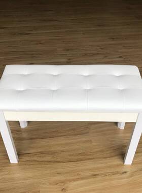 琴钢琴书凳箱人双XME人椅子电钢琴黑色白色翻凳盖可储单物