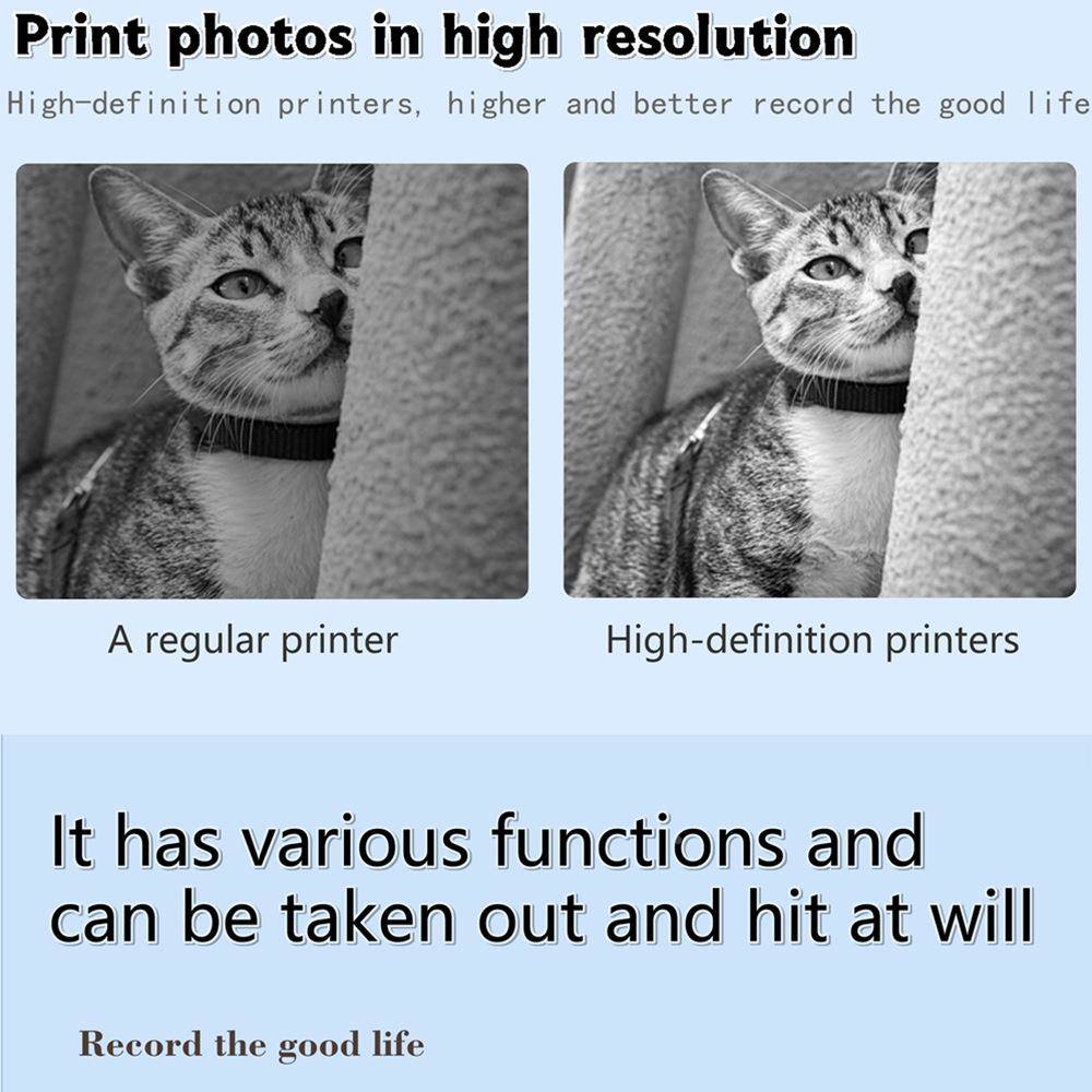 跨境新品你便携式清标签打印机功能高D1出口外题图片文错档便签迷