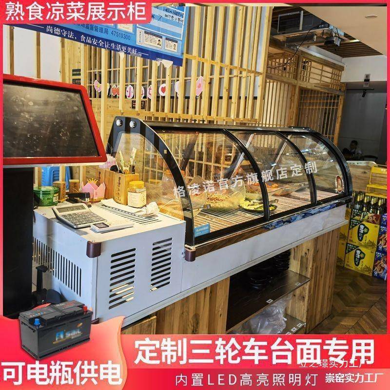 轮车704摊摆冰柜保展示柜户外移动车载冰箱鲜小型三网红冰粉推车