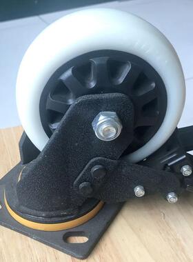 SUP2O轮脚带电焊钢制架超重载尼龙脚轮J07S-01-100-6J07S-01-1脚