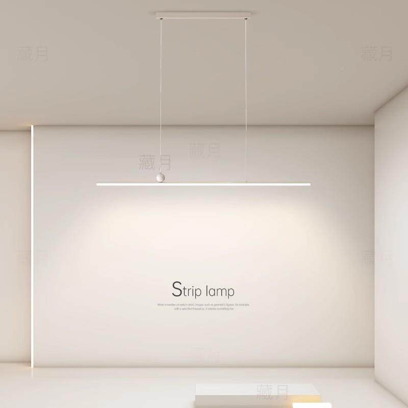 普眼瑞护高指餐显厅吊餐灯现代简117约智能桌吧台灯极简一字长条